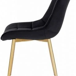 EUGAD Esszimmerstuhl, 6er-Set Küchenstühle Wohnzimmerstuhl mit Rückenlehne, Samt Sitzfläche, Gold Beine Schwarz Dunkelgrün, Grau, Rosa -TischStuhl Verkäufe 302c5224 60af 59a9 9349 0ead31542090