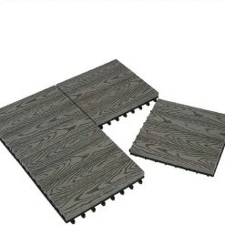 EUGAD WPC-Fliesen, WPC Fliesen Klickfliesen in Holzoptik 11 Stücke für 1m² Grau Anthrazit, Braun, Coffee, Hellgrau -TischStuhl Verkäufe 306f522e 6dc4 5a5a b9a4 36def4088931