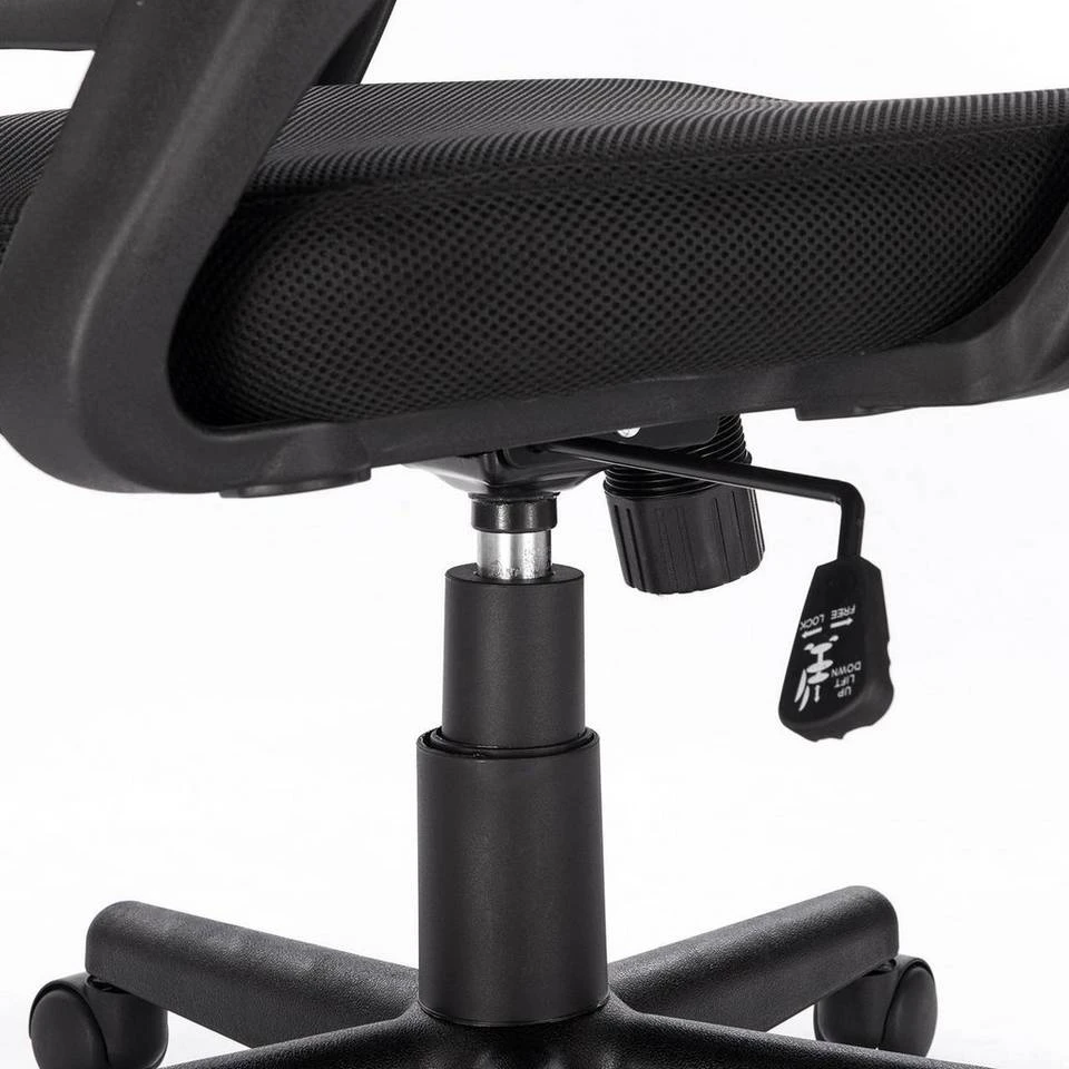 EUGAD Chefsessel (1 Stück), Bürostuhl mit Netz-Design-Sitzkissen Wippfunktion, Mesh, Schwarz Grau 15 EUGAD Chefsessel (1 Stück), Bürostuhl mit Netz-Design-Sitzkissen Wippfunktion, Mesh, Schwarz Grau – Bild 15