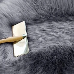 Teppich, EUGAD, 2er-Set Öko Lammfell echtes Longhair Fell XL (100-104)x65cm Grau -TischStuhl Verkäufe 30abb9d9 056c 518f ba28 4294b105e6ba