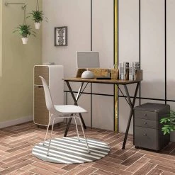 EUGAD Schreibtisch, 90x50x73CM Bürotisch PC Tisch Arbeitstisch für Home, Büro Metall + MDF Holzoptik Vintage -TischStuhl Verkäufe 31d52d38 2d54 5f06 a932 b6384cf173fe