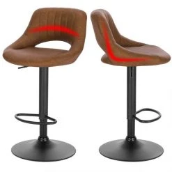 EUGAD Barhocker, 4er-Set Tresenhocker aus Kunstleder Gestell aus Stahl Dunkelbraun Anthrazit, Grau -TischStuhl Verkäufe 3259671c 995f 55fd 87e6 0d730b7a339d