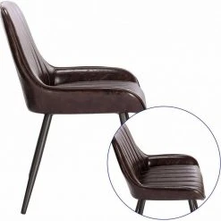 EUGAD Esszimmerstuhl, 2 Stücke Esszimmerstuhl Küchenstuhl Kunstleder Braun, Dunkelbraun, Dunkelgrün, Grau, Schwarz -TischStuhl Verkäufe 327f57fa 5c7b 56bb 909d 0fa5e8ae756d