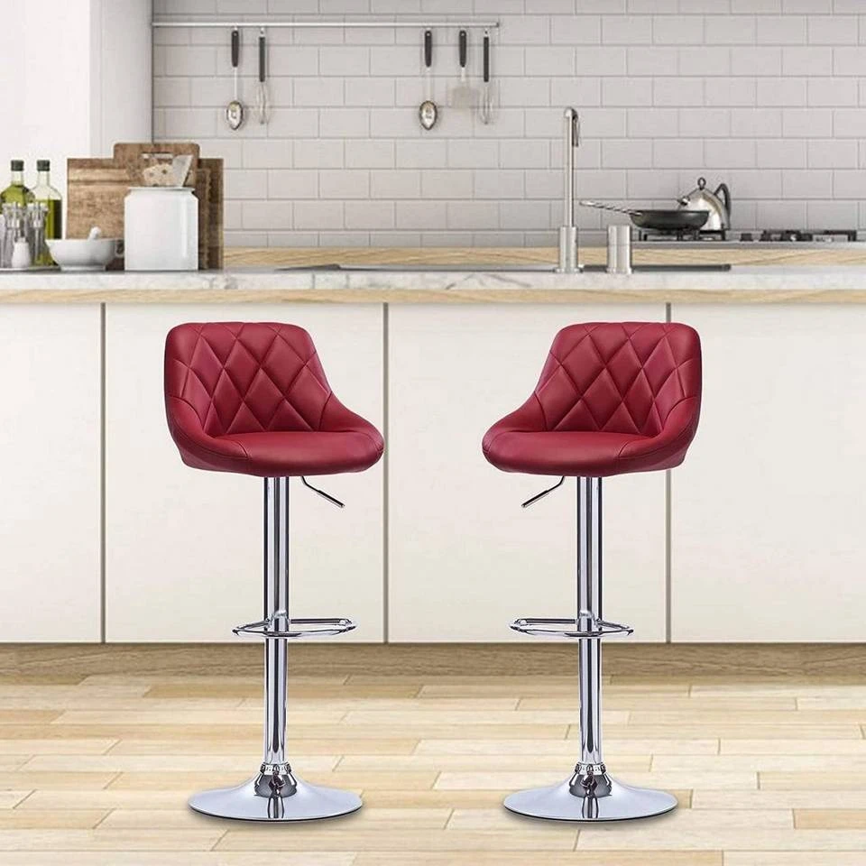 EUGAD Barhocker, 2er-Set Barstühle, höhenverstellbar, 360°drehbar Weiß Bordeaux, Cremeweiß, Grau, Khaki, Rot, Schwarz, Weiß 40 EUGAD Barhocker, 2er-Set Barstühle, höhenverstellbar, 360°drehbar Weiß Bordeaux, Cremeweiß, Grau, Khaki, Rot, Schwarz, Weiß – Bild 40