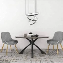 EUGAD Esszimmerstuhl, 4 Stücke Retro Küchenstuhl Sitzfläche aus Samt mit Metallbeine Dunkelgrün Bordeaux, Dunkelgrau, Dunkelgr&uuml;n, Hellgrau, Rosa, Schwarz -TischStuhl Verkäufe 37ae5d8a ad8f 54af acd5 493f6071bb19