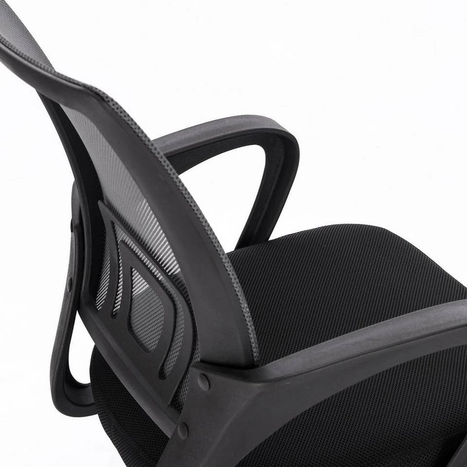 EUGAD Chefsessel (1 Stück), Bürostuhl mit Netz-Design-Sitzkissen Wippfunktion, Mesh, Schwarz Grau 14 EUGAD Chefsessel (1 Stück), Bürostuhl mit Netz-Design-Sitzkissen Wippfunktion, Mesh, Schwarz Grau – Bild 14