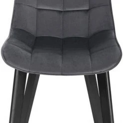 EUGAD Esszimmerstuhl (6 Stück), Wohnzimmerstuhl mit Rückenlehne, Polsterstuhl Küchenstuhl Weich Samt und Holz für ESS- und Wohnzimmer Schwarz Dunkelgrau, Dunkelgr&uuml;n, Rosa -TischStuhl Verkäufe 38ff9da1 8dd2 4ed9 aed0 2d599e44f360