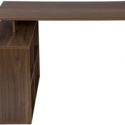 EUGAD Schreibtisch, mit Ablagen Holz 116x75x80cm Dunkelbuche Helleiche, Wei&szlig; -TischStuhl Verkäufe 40273328 3321 57a4 a15d 6796c8667d5e