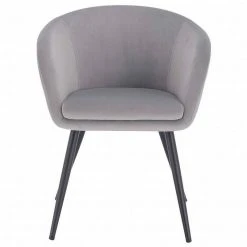 EUGAD Esszimmerstuhl, mit Armlehne, Retro Design, Samt, Metall Dunkelgrau Hellgrau, Schwarz -TischStuhl Verkäufe 4071fdde 10a0 52b8 9ce8 cb9664656efd