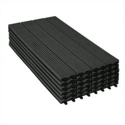 EUGAD WPC-Fliesen, WPC Fliesen Klickfliesen in Holzoptik 12 Stücke für 2m² Coffee Anthrazit, Grau, Hellgrau, Braun -TischStuhl Verkäufe 40fa84bc ff4d 42db b3eb 8a061dbe4bc3