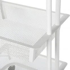 EUGAD Beistellwagen »0030CC«, Rollwagen Küchewagen 3 Gitterkörbe, Rolle mit Bremse 40x76x30 cm Weiß -TischStuhl Verkäufe 413af55f 042c 53d3 8c87 b3f98dd4ca8d