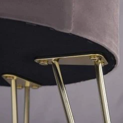 EUGAD Sitzhocker, Samthocker mit Stauraum, rund, mit stabilen goldenen Metallfüßen, Türkis Dunkelgrau, Dunkelgrün, Hellgrau, Rosa, Türkis -TischStuhl Verkäufe 43bd85d4 a197 5b04 b43e c26158ac23cc