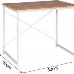 EUGAD Schreibtisch, Computertisch Esstisch Holz Stahl 80x60x70 cm Holz Vintage+schwarz Hell Eiche+schwarz, Hell Eiche+wei&szlig;, Marmor+schwarz -TischStuhl Verkäufe 45ee2e32 dcf7 52b9 9a65 4dea8d908c14