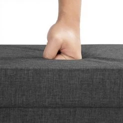 EUGAD Sitzhocker, Polsterhocker Sitztruhe bis 150kg belastbar, mit Stauraum, Deckel Abnehmbar Holzbeine Dunkelgrau Hellgrau -TischStuhl Verkäufe 46e5da9c 7f1a 5f72 95c4 31496a2262d5