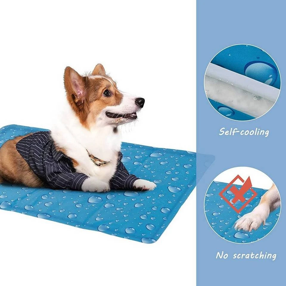 EUGAD Hundematte, Kühlmatte Hunde Katzen Welpen Haustier Blau 12 EUGAD Hundematte, Kühlmatte Hunde Katzen Welpen Haustier Blau – Bild 12