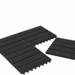 EUGAD WPC-Fliesen, 22 Stück WPC Terrassenfliesen 30x30cm Holzstruktur Coffee Anthrazit, Dunkelgrau, Hellgrau -TischStuhl Verkäufe 477b56f6 e0c3 5eaa a3ec 2e347bf1dfed