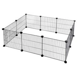 EUGAD Freigehege, Freigehege DIY Laufstall Kleintiere 109x74x39cm