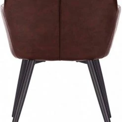 EUGAD Esszimmerstuhl, 2er-Set Esszimmerstuhl aus Kunstleder Metallbeine Dunkelbraun Schwarz -TischStuhl Verkäufe 48681d06 4be4 5e58 943a 825d72b5f650