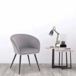 EUGAD Esszimmerstuhl, mit Armlehne, Retro Design, Samt, Metall Dunkelgrau Hellgrau, Schwarz -TischStuhl Verkäufe 4a66ab54 6ee0 5eea 9df7 c1db8d5ef81b