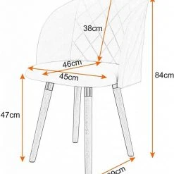 EUGAD Esszimmerstuhl, 6er-Set Esszimmerstuhl Küchenstuhl Samt Massivholz Cremeweiß Cremeweiß, Rosa -TischStuhl Verkäufe 4a7346cf 78ca 5866 aec6 ec5025c66b01
