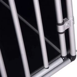 EUGAD Tiertransportbox, Hundetransportbox Alu Hundebox Reisebox Autobox für Husky Samojede Weimaraner Labrador Golden Retriever 90 x 65 x 69 cm XXL Schwarz Grau -TischStuhl Verkäufe 4ab78c60 d9c7 59e1 9b66 57116c189d51