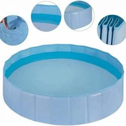 EUGAD Planschbecken, Hundepool Planschbecken Faltbares Doggy Pool blau -TischStuhl Verkäufe 4b4eab90 504d 5e00 b7ae 823e29a22997