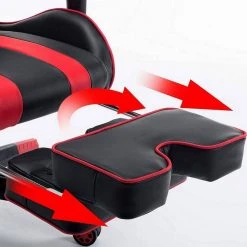 EUGAD Gaming-Stuhl (1 Stück), mit Fußstütze Racing Stuhl Drehstuhl Bürostuhl Schreibtischstuhl PC Stuhl mit Wippfunktion Höhenverstellbar Kunstleder Weiß Grau, Rot, Wei&szlig; -TischStuhl Verkäufe 4c289077 6780 4266 bfc3 4326b5d945c5