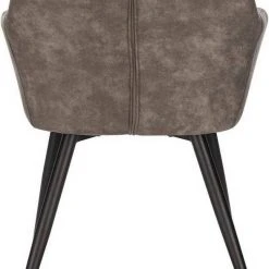 EUGAD Esszimmerstuhl (1 Stück), Wohnzimmerstuhl aus Stoff, Polsterstuhl mit Armlehnen und Rückenlehne, Gestell aus Metall Anthrazit, Braun, Grau -TischStuhl Verkäufe 4dbd8799 0498 5687 bfb1 c5cf46509c69