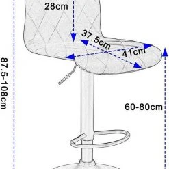 EUGAD Barhocker, 2er-Set Barstühle, Bezug in Samt Schwarz -TischStuhl Verkäufe 4ec9ab6e 9732 5542 aeb7 d761e128a40f