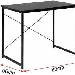 EUGAD Schreibtisch, Computertisch Esstisch Holz Stahl 80x60x70 cm Holz Vintage+schwarz Hell Eiche+schwarz, Hell Eiche+wei&szlig;, Marmor+schwarz -TischStuhl Verkäufe 4f038078 b3b9 5d88 8a2b 25298a7709d5