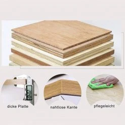 EUGAD Schreibtisch, Bürotisch mit Ablage Holz Stahl 120x64x120cm (BxTxH) Hell Eiche+schwarz Dunkel Buche-Schwarz, Hell Eiche-Schwarz, Hell Eiche-Wei&szlig; -TischStuhl Verkäufe 4f5a7afa c942 54fb 84dd ffb1a4e921da