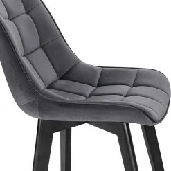 EUGAD Esszimmerstuhl (6 Stück), Wohnzimmerstuhl mit Rückenlehne, Polsterstuhl Küchenstuhl Weich Samt und Holz für ESS- und Wohnzimmer Schwarz Dunkelgrau, Dunkelgr&uuml;n, Rosa -TischStuhl Verkäufe 4fd23ad4 5022 4a18 9e4b 1a90a641eee4