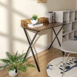 EUGAD Schreibtisch, 90x50x73CM Bürotisch PC Tisch Arbeitstisch für Home, Büro Metall + MDF Holzoptik Vintage -TischStuhl Verkäufe 5101a0ca f4b9 569d a71c 72014bdbb48e