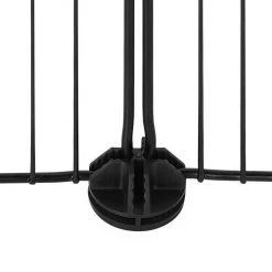 EUGAD Freigehege, Freigehege Kaninchen mit Stauraum Hasen Meerschweinchen Welpenauslauf Laufgitter mit Tür&Treppe DIY Schwarz 41 Platten (35x35cm/Platte) 105 x 70 x 70 cm -TischStuhl Verkäufe 51f66ce6 b1f1 5f76 95f4 9e5c88231a80