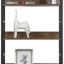 EUGAD Bücherregal, 1-tlg., Standregal, Küchenregal, 5 offenen Regalebenen, MDF, Metall, Schwarz Marmor Golden-Wei&szlig;er Marmor, Vintage -TischStuhl Verkäufe 522c80fe e1c2 4ac8 8881 097d971d9782