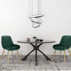 EUGAD Esszimmerstuhl (2 Stück), Küchenstuhl Wohnzimmerstuhl Sitzfläche aus Samt mit Metallbeine,Stuhl für Esszimmer Wohnzimmer Küche, Hellgrau Bordeaux, Dunkelgrau, Dunkelgr&uuml;n, Rosa -TischStuhl Verkäufe 55288148 6bc3 4e81 9c6e 979133a7df14