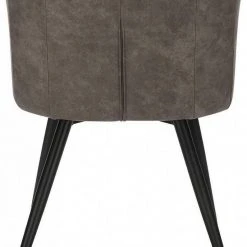 EUGAD Esszimmerstuhl, 2er-Set Polsterstuhl aus Stoffbezug mit Sesselförmigem Gepolstertem Sitz Dunkelbraun Grau -TischStuhl Verkäufe 558eaeda 8ec5 5b43 9c6d a585b1271af7