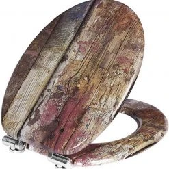 EUGAD WC-Sitz (1-St), Toilettensitz, WC Sitz mit Absenkautomatik, MDF, Holz, Softclose Scharnier Gr&uuml;ne Bl&auml;tter, Holzfarbe, Lilie, Seestern, Seestern Am Strand, Seestern Sonnenuntergang, Stone, &lrm;Lila Blume und Stones -TischStuhl Verkäufe 56695488 1f14 500d 9971 953c9eddde96