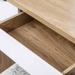 EUGAD Schminktisch, mit Hocker einem große Spiegel und 3 großen Schubladen Weiß-Eiche Eiche-Wei&szlig;, Wei&szlig;, Wei&szlig;-Eiche -TischStuhl Verkäufe 5794252a 7c17 51c3 bcc7 dd3d90e925dd