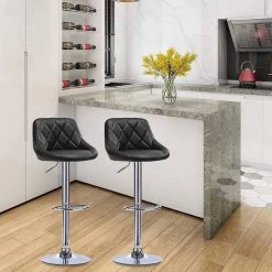 EUGAD Barhocker, 2er-Set Barstühle, höhenverstellbar, 360°drehbar Weiß Bordeaux, Cremeweiß, Grau, Khaki, Rot, Schwarz, Weiß 73 EUGAD Barhocker, 2er-Set Barstühle, höhenverstellbar, 360°drehbar Weiß Bordeaux, Cremeweiß, Grau, Khaki, Rot, Schwarz, Weiß -TischStuhl Verkäufe 57c71056 6e54 5bbf 8dc3 85c7539341bc