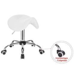 EUGAD Drehstuhl (1 Stück), Sattelhocker gepolstert höhenverstellbar aus Kunstleder Grau Schwarz, Wei&szlig; -TischStuhl Verkäufe 591724e9 08ad 55cd a4de 109f667d18ae