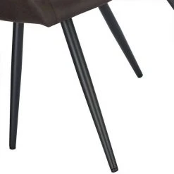 EUGAD Esszimmerstuhl (1 Stück), Wohnzimmerstuhl aus Stoff, Polsterstuhl mit Armlehnen und Rückenlehne, Gestell aus Metall Anthrazit, Braun, Grau -TischStuhl Verkäufe 5c256776 6e0a 5def a6e6 f00a7eadbfc9