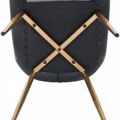 EUGAD Esszimmerstuhl, 4er-Set Küchenstühle Wohnzimmerstuhl mit Rückenlehne, Samt Sitzfläche, Gold Beine Grau Dunkelgr&uuml;n, Rosa, Schwarz -TischStuhl Verkäufe 5c7ef838 5bad 5b7c 8b4f 8db994ceab3b