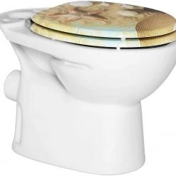 EUGAD WC-Sitz (1-St), Toilettensitz, WC Sitz mit Absenkautomatik, MDF, Holz, Softclose Scharnier Gr&uuml;ne Bl&auml;tter, Holzfarbe, Lilie, Seestern, Seestern Am Strand, Seestern Sonnenuntergang, Stone, &lrm;Lila Blume und Stones -TischStuhl Verkäufe 6187bd0a 1699 4541 a7d8 97c12b4919a7