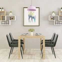 EUGAD Esszimmerstuhl, 2 Stücke Esszimmerstuhl Küchenstuhl Kunstleder Braun, Dunkelbraun, Dunkelgrün, Grau, Schwarz -TischStuhl Verkäufe 61f5ed85 329e 59ec 9d5d fd2a9569f77f