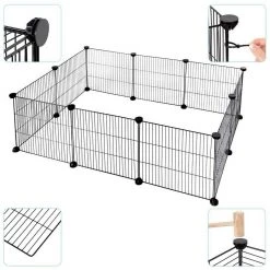 EUGAD Freigehege, Freigehege DIY Laufstall Kleintiere 109x74x39cm -TischStuhl Verkäufe 6455b8c1 41ed 5403 8580 1735209583ce