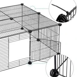 EUGAD Freigehege, Freigehege DIY Laufstall Kleintiere 109x74x39cm -TischStuhl Verkäufe 64b3ba75 e955 50b9 8f2d 05017e80b848