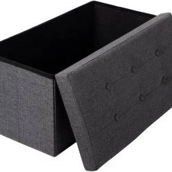 EUGAD Sitzhocker, Fußhocker Sitzbank mit Stauraum Deckel Abnehmbar Leinen Dunkelgrau Beige, Cremewei&szlig; -TischStuhl Verkäufe 651ee024 9d9a 5b99 a8b0 b28fd5e72d52