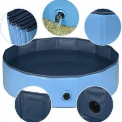 EUGAD Planschbecken, Hundepool Swimmingpool für Hunde Katzen blau -TischStuhl Verkäufe 6812be04 5dfc 583c b716 e2dcc2df0e96