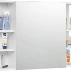 EUGAD Spiegelschrank Badezimmerspiegel Hängeschrank mit 8 Ablagen mit Tür Weiß -TischStuhl Verkäufe 6890d845 a199 5fbb ab72 c26a5ba0e58c